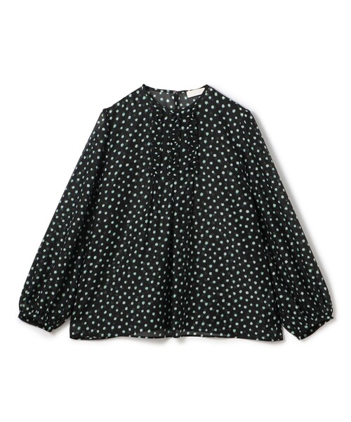 未使用品　BALLSEY ブラウス Ballsey ブラウス シャツ ハイカウントサテン ネックフリル