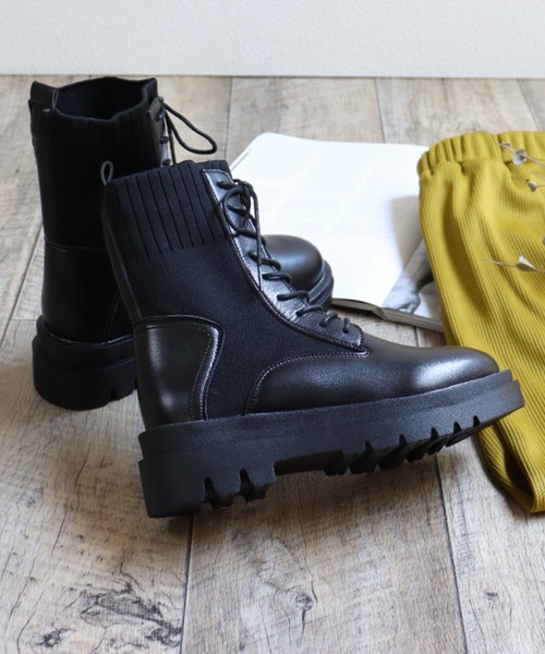 「LibertyDoll」 ショートブーツ LL ブラック レディース_画像9