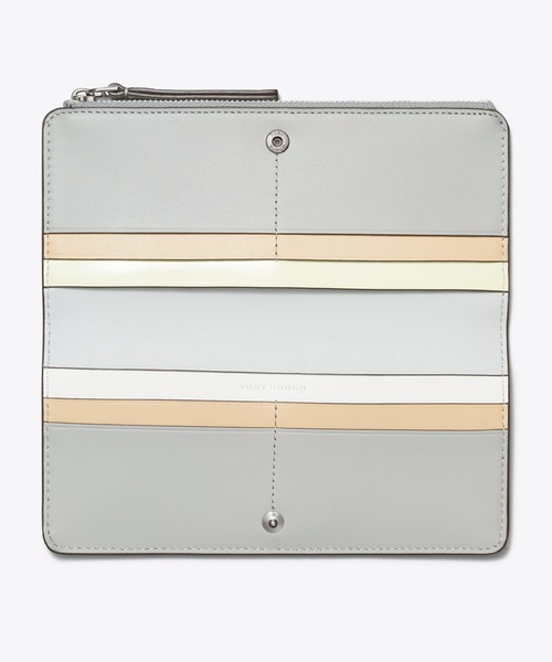 国内*TORY BURCH*ロビンソン ペブルド ジップ スリム ウォレット ロビンソン ペブルド ジップ スリム ウォレット: レディース