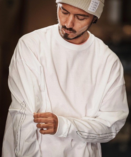 wjk reluxe tシャツ mlt5080-drop shoulder long sleeve cut sew ロンT 
