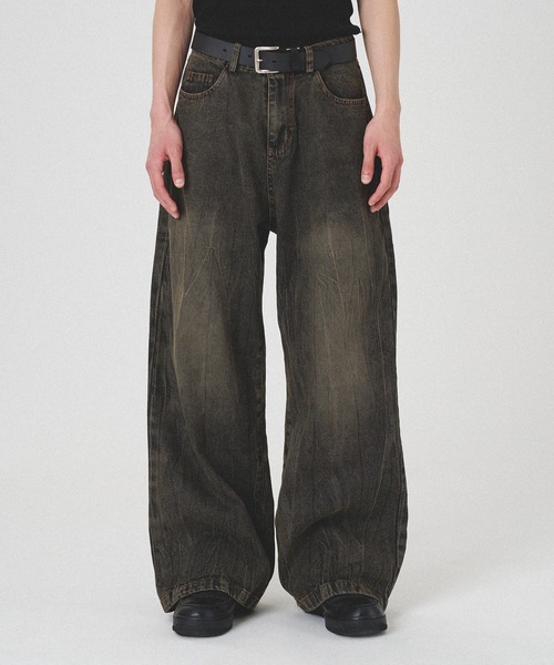 kutir（クティール） ジーンズ VINTAGE LIKE STRAIGHT WIDE DENIM