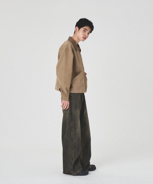 kutir ジーンズ VINTAGE LIKE STRAIGHT WIDE DENIM PANTS