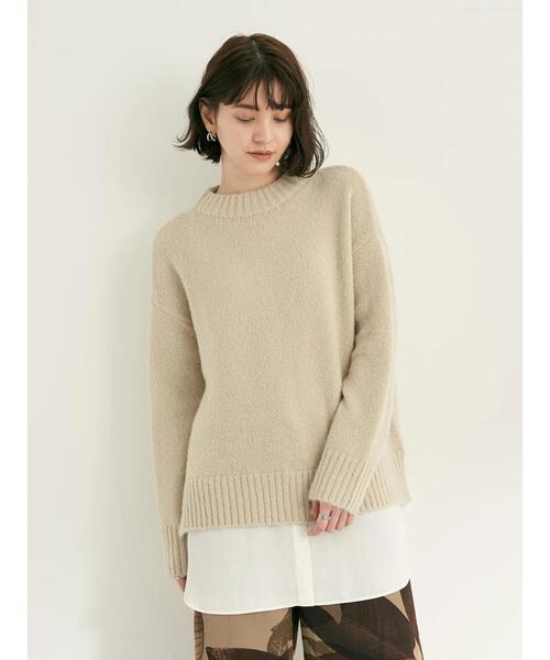 「YECCA VECCA」 長袖ニット FREE ライトベージュ レディース_画像3