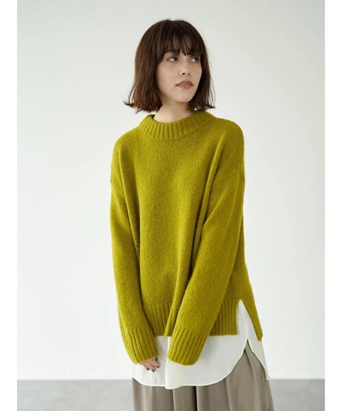 「YECCA VECCA」 長袖ニット FREE ライトベージュ レディース_画像6