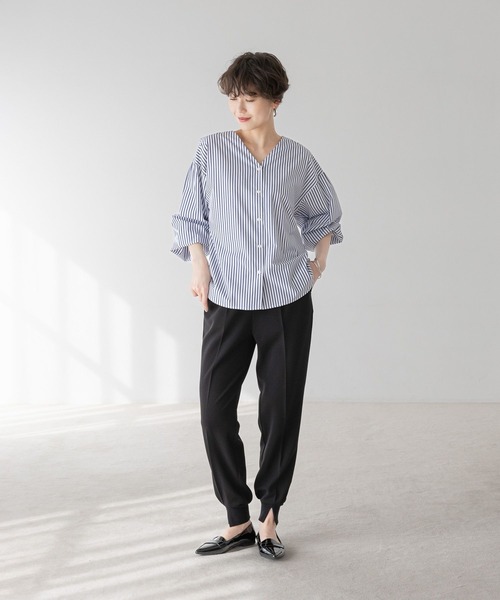 Elura（エルーラ） パンツ サマ見えジョガーパンツ「低身長サイズあり