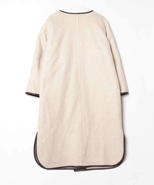 「URBAN RESEARCH Sonny Label」 ノーカラーコート FREE オートミール レディース_画像2