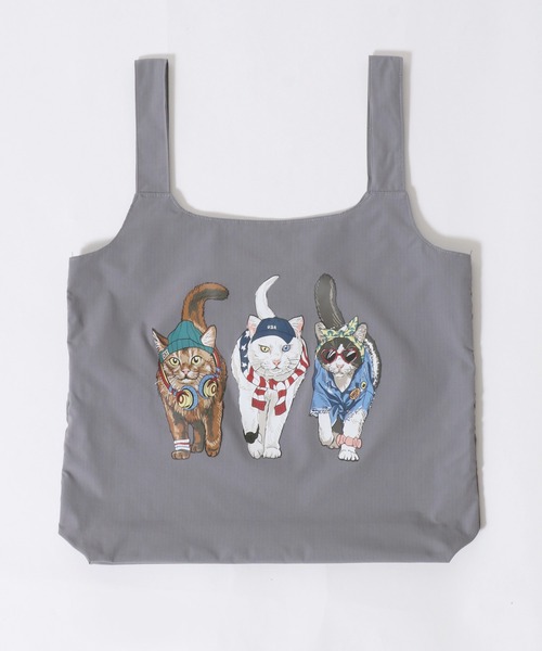 SITRY エコバッグ Animal Front ＆ Back Print Eco Bag/猫＆犬