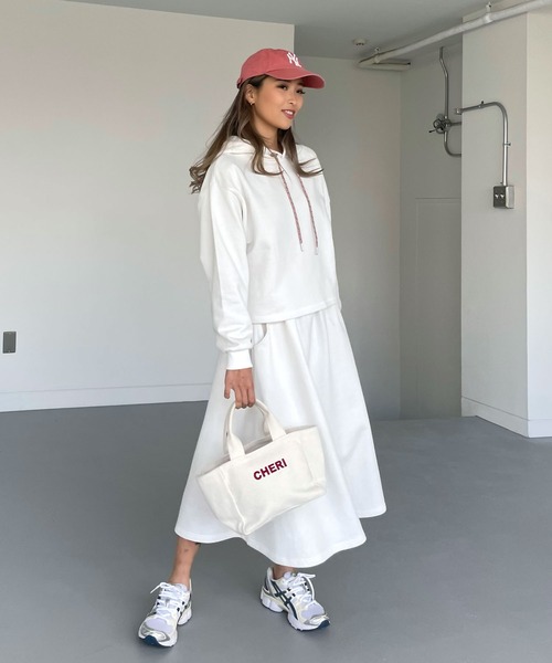 CHERI since1985 セットアップ フレアスカートスウェットパーカー