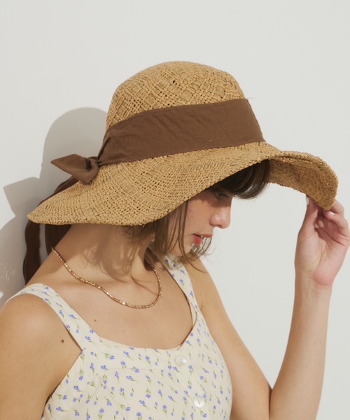 新品未使用⭐︎ Lola HATS   リボンハット Unitage 帽子 ハット リボン麦わらHAT レディース : ZOZOTOWN