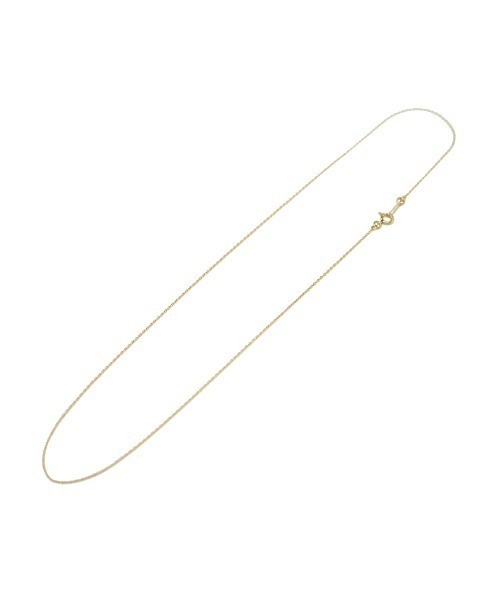 ネックレス R18K チェーンネックレス あずきS K18YG 50cm/18金イエローゴールド メンズ レディース メンズ レディースの画像