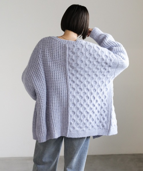 「select MOCA」 ニットカーディガン FREE ブラウン レディース_画像3