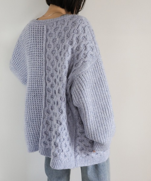 「select MOCA」 ニットカーディガン FREE ブラウン レディース_画像7