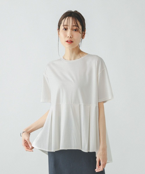 tシャツ 袖ボリュームプルオーバー レディース URBAN RESEARCH DOORS tシャツ 袖ボリュームクロップドプル