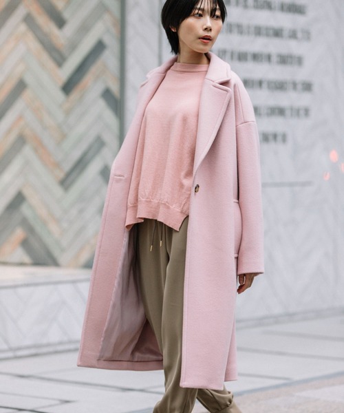 「Munich」 チェスターコート S グリーン レディース_画像2