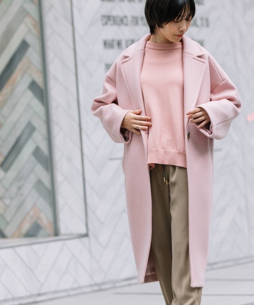 「Munich」 チェスターコート S グリーン レディース_画像6