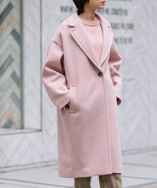 「Munich」 チェスターコート S グリーン レディース_画像8