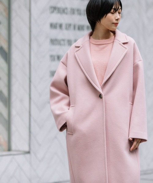 「Munich」 チェスターコート S グリーン レディース_画像9