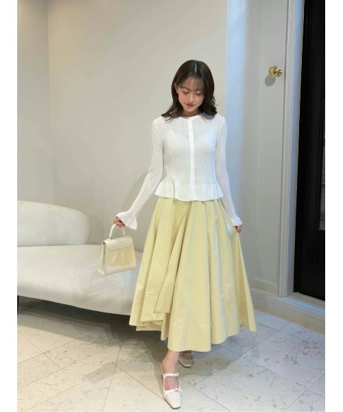 Her lip to カーディガン Frill Knit Cardigan レディース