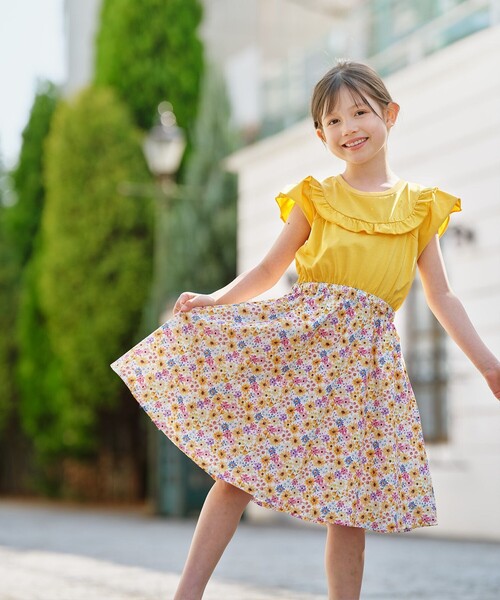 組曲（KUMIKYOKU） ワンピース 「110-140cm」サマーフラワー