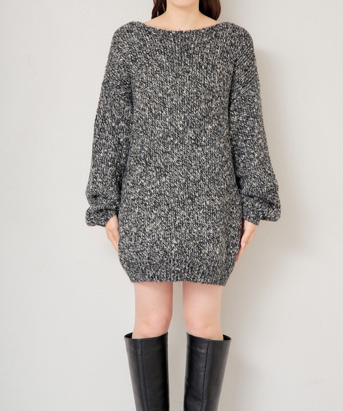「Chico」 ニットワンピース FREE グレー レディース_画像2