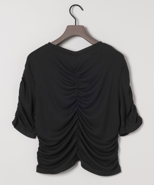 tシャツ 「eL」Sheer Shirring Tee/459689 レディース tシャツ 「eL」Sheer Shirring Tee/459689 レディース