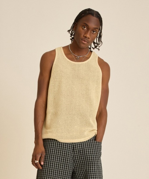 OBEY（オベイ） タンクトップ OBEY MORRO MESH TANK（オベイ モロ