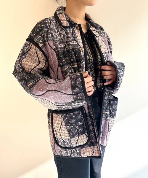 sara mallika（サラ マリカ） コート アウター PATCHWORK PRINT