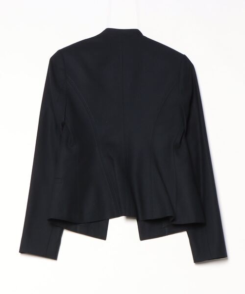 theory 「theory 」 ノーカラージャケット 00 ネイビー レディース