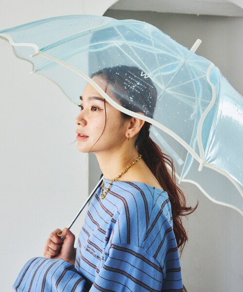 傘 Wpc./ダブリュピーシー 「ビニール傘」ウェービーアンブレラ 雨傘 長傘 レディース メンズ | Wpc.