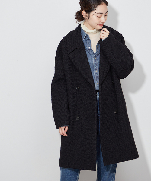 Plage プラージュ ウールロングコート 38サイズ plage（プラージュ） チェスターコート 38 ブラウン レディース