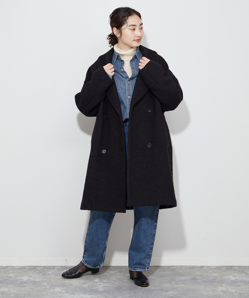 plage（プラージュ） チェスターコート 38 ブラック レディース