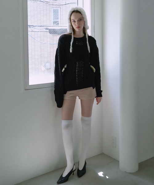 HONEY MI HONEY（ハニーミーハニー） ニット セーター cable ribbon