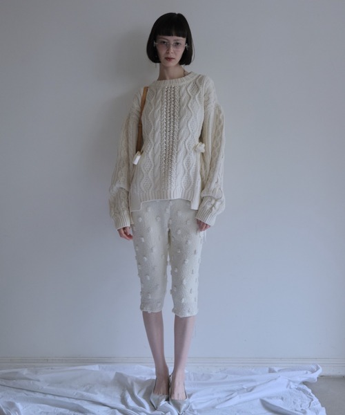 HONEY MI HONEY（ハニーミーハニー） ニット セーター cable ribbon