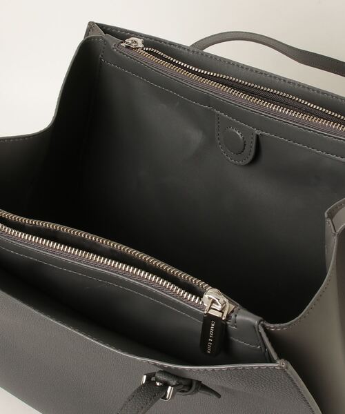 CHARLES&KEITH トートバッグ　グレー CHARLES ＆ KEITH 「CHARLES & KEITH」 トートバッグ X-LARGE