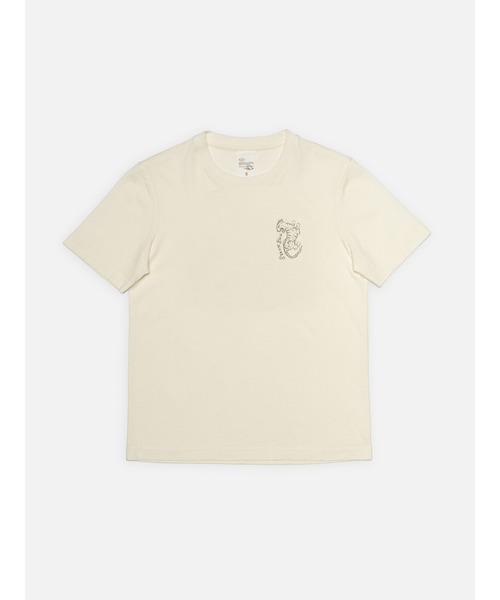 tシャツ Nudie Jeans/ヌーディージーンズ Joni Wrong Place T-Shirt / 無地Tシャツ / Offwhite レディ