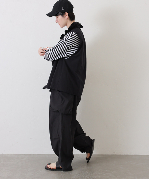 journal standard luxe リネンフリルジレ・ベスト journal standard luxe リネンフリルジレ・ベスト journal