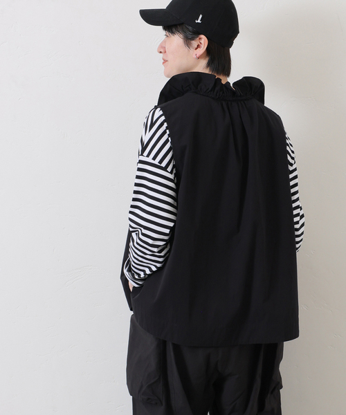 journal standard luxe リネンダンガリー フリルベスト journal standard luxe リネンダンガリー フリルベスト