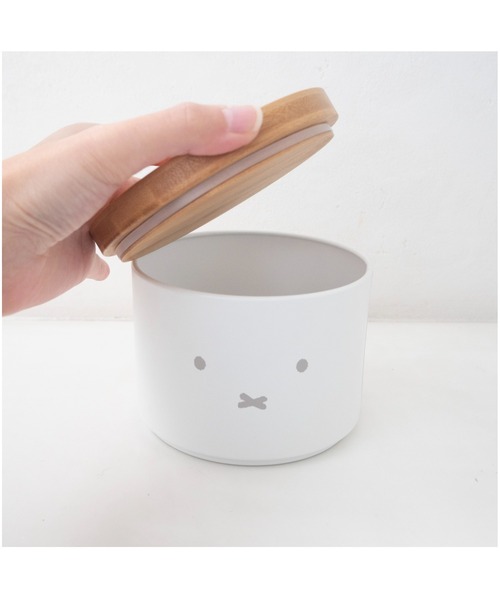 Miffy（ミッフィー） 収納 バンブーフタ付きキャニスター 顔だけ