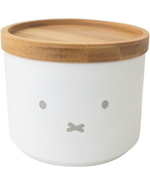 Miffy（ミッフィー） 収納 バンブーフタ付きキャニスター 顔だけ
