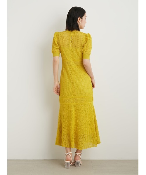 「LILY BROWN」 ニットワンピース ONE SIZE ホワイト レディース_画像4