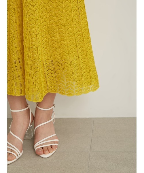 「LILY BROWN」 ニットワンピース ONE SIZE ホワイト レディース_画像8