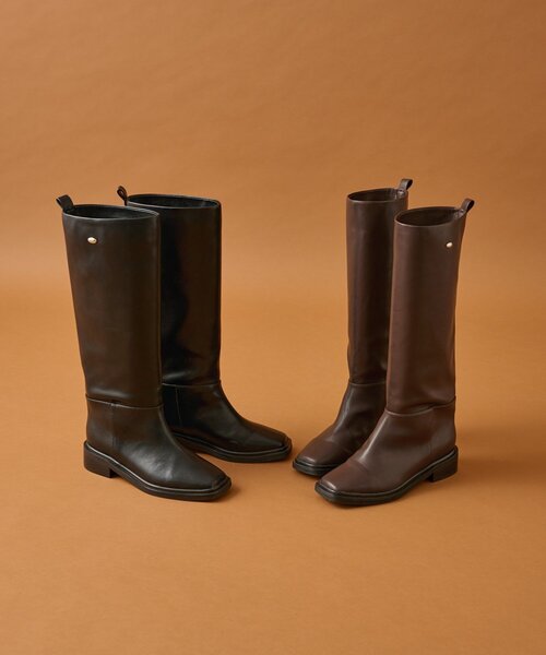 mystic（ミスティック） ブーツ スクエアトゥロングブーツ レディース