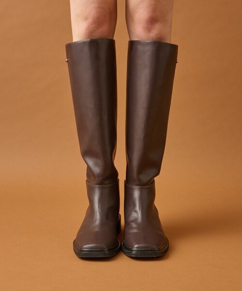 mystic（ミスティック） ブーツ スクエアトゥロングブーツ レディース