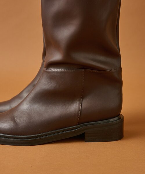 mystic（ミスティック） ブーツ スクエアトゥロングブーツ レディース