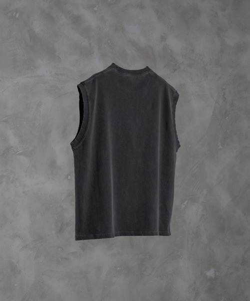 「ADRER」 ノースリーブトップス MEDIUM ブラック メンズ