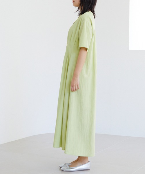 「LAVEANGE」 半袖ワンピース LL ブラック レディース_画像3