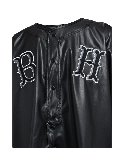 BREATH FAUX LEATHER BH BASEBALL SHIRT メンズ : ZOZOTOWN Yahoo!店