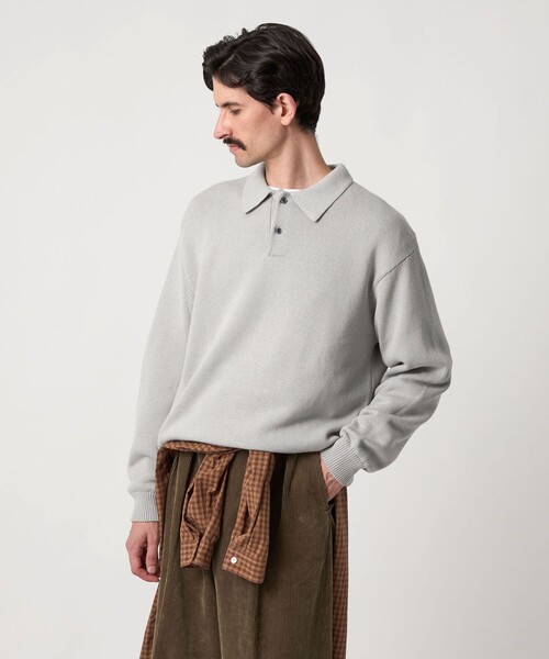 【steven alan】半袖ニットポロ STEVEN ALAN ニット セーター 「Steven Alan」ケーブル