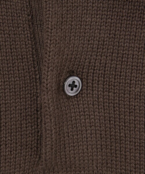 【値下げ中！】Steven Alan ニットポロシャツ　ダークブラウンMサイズ STEVEN ALAN（スティーブンアラン） セーター ニット 3B コットン