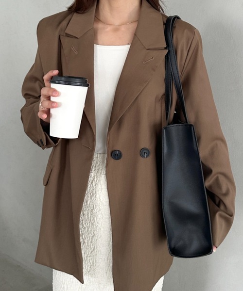 ブラウン 大きめトートバッグ A4サイズ収納可能 トートバッグ 「A4収納可能」スクエア自立PUトートバッグ レディース